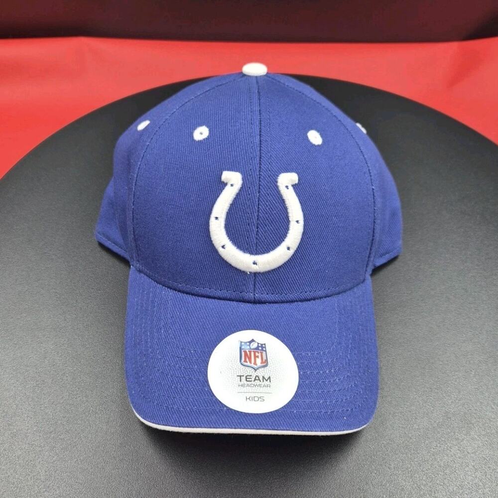 Indianapolis Colts NFL Kids Adjustable Cap Hat Blue White Football
